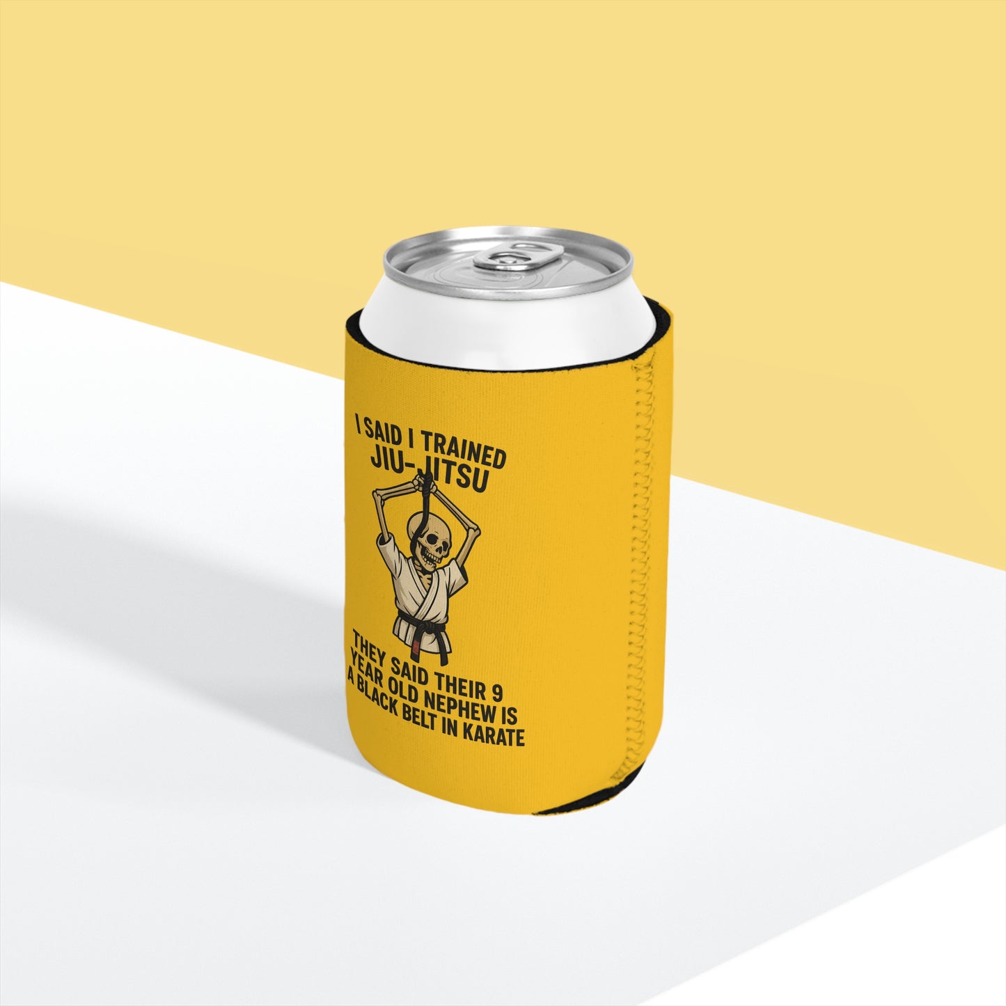 I Said I Trained Jiu-Jitsu Can Cooler / Funny BJJ Skeleton Koozie