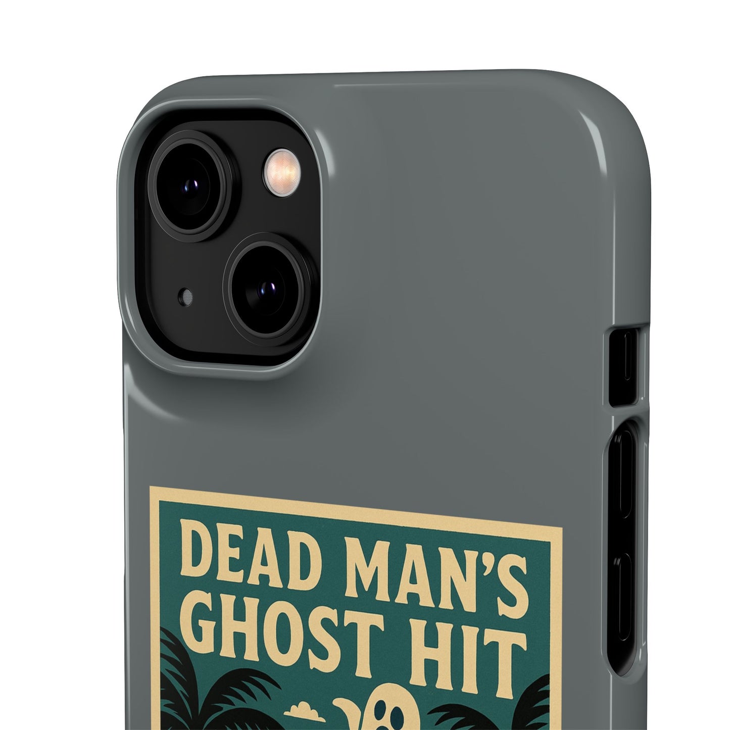 Dead Mans Ghost Hit iPhone Case One Puff Closer to the Other Side Skeleton Vibe Design