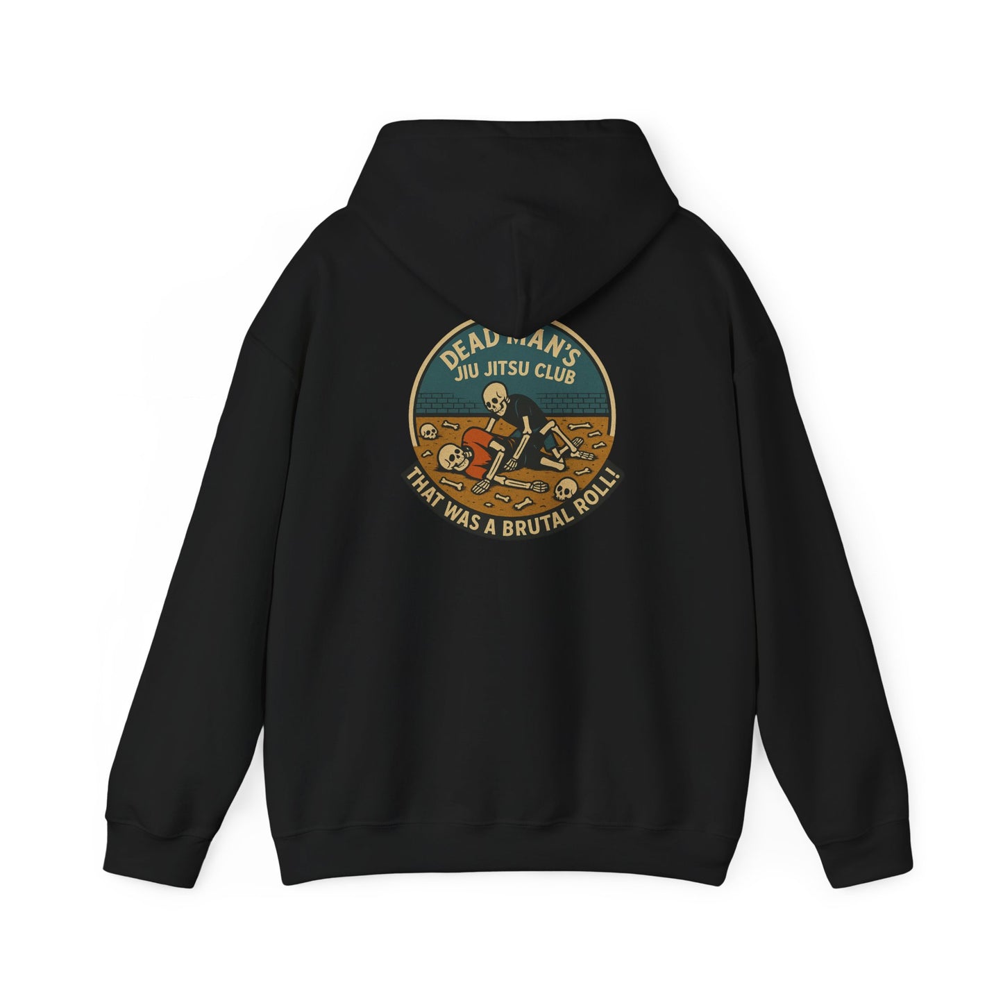 Unisex Hooded Sweatshirt: Dead Mans Jiu Jitsu Club- Cozy, Casual, Gift for Him/Her, Perfect for Lounging or Relaxing