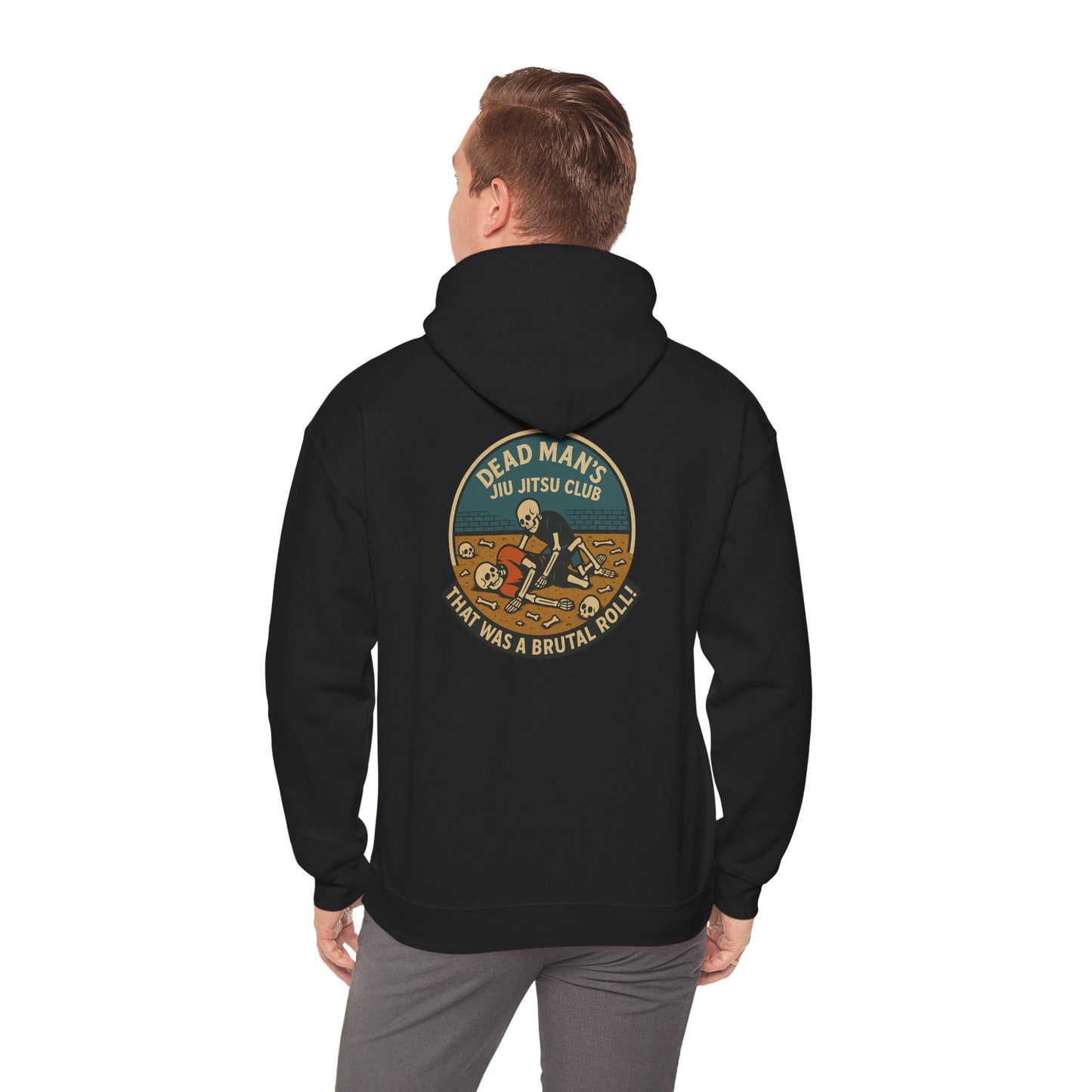 Unisex Hooded Sweatshirt: Dead Mans Jiu Jitsu Club- Cozy, Casual, Gift for Him/Her, Perfect for Lounging or Relaxing