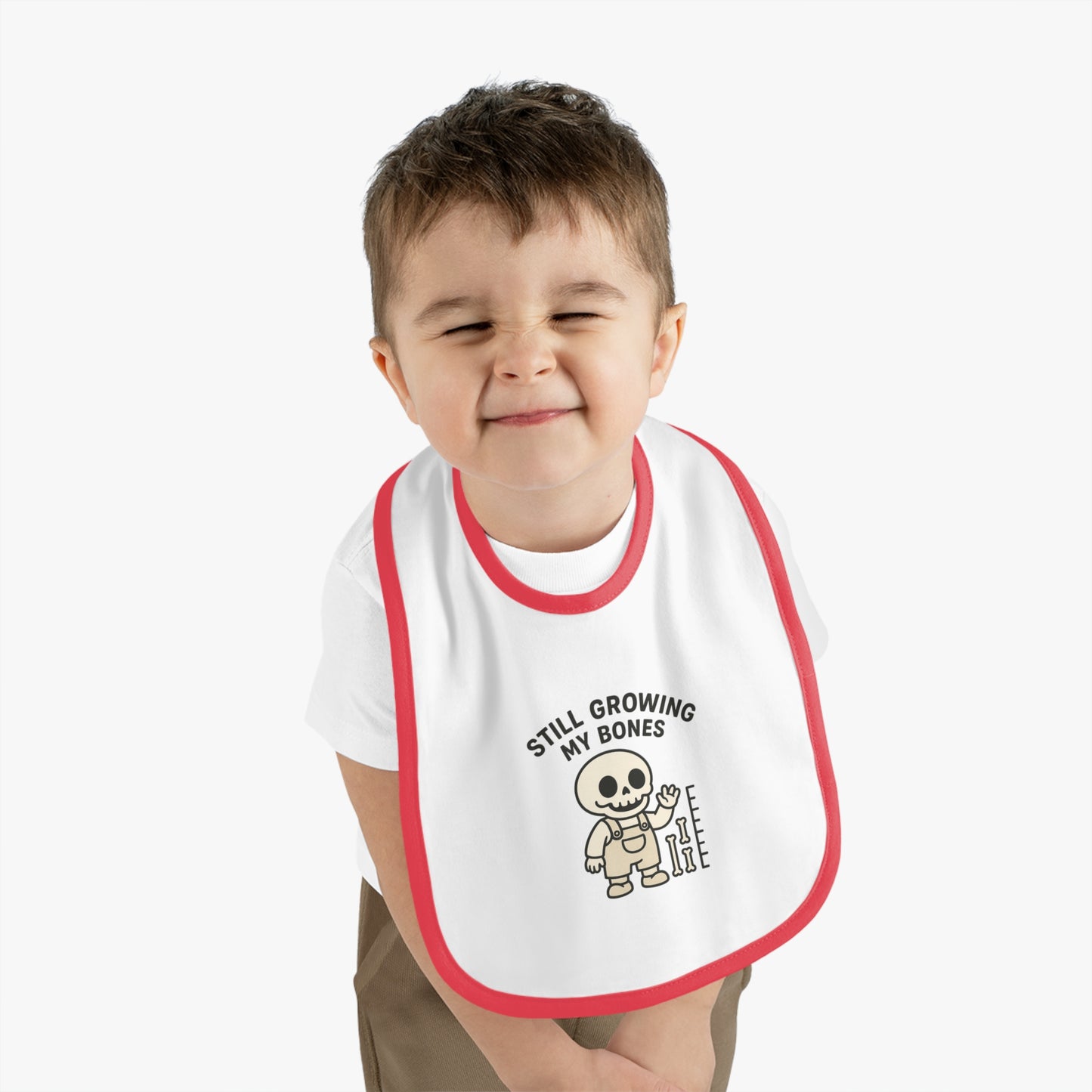 Still Growing My Bones / Funny Skeleton Baby Bib | Little Bones Club, Cute Baby Bib with Skeleton Design, Perfect for Baby Showers
