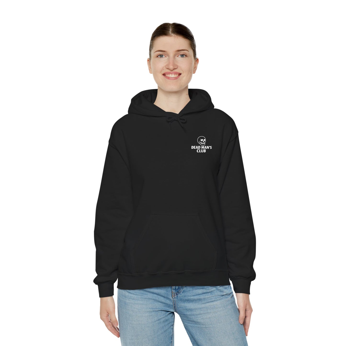 Unisex Hooded Sweatshirt: Dead Mans Jiu Jitsu Club- Cozy, Casual, Gift for Him/Her, Perfect for Lounging or Relaxing