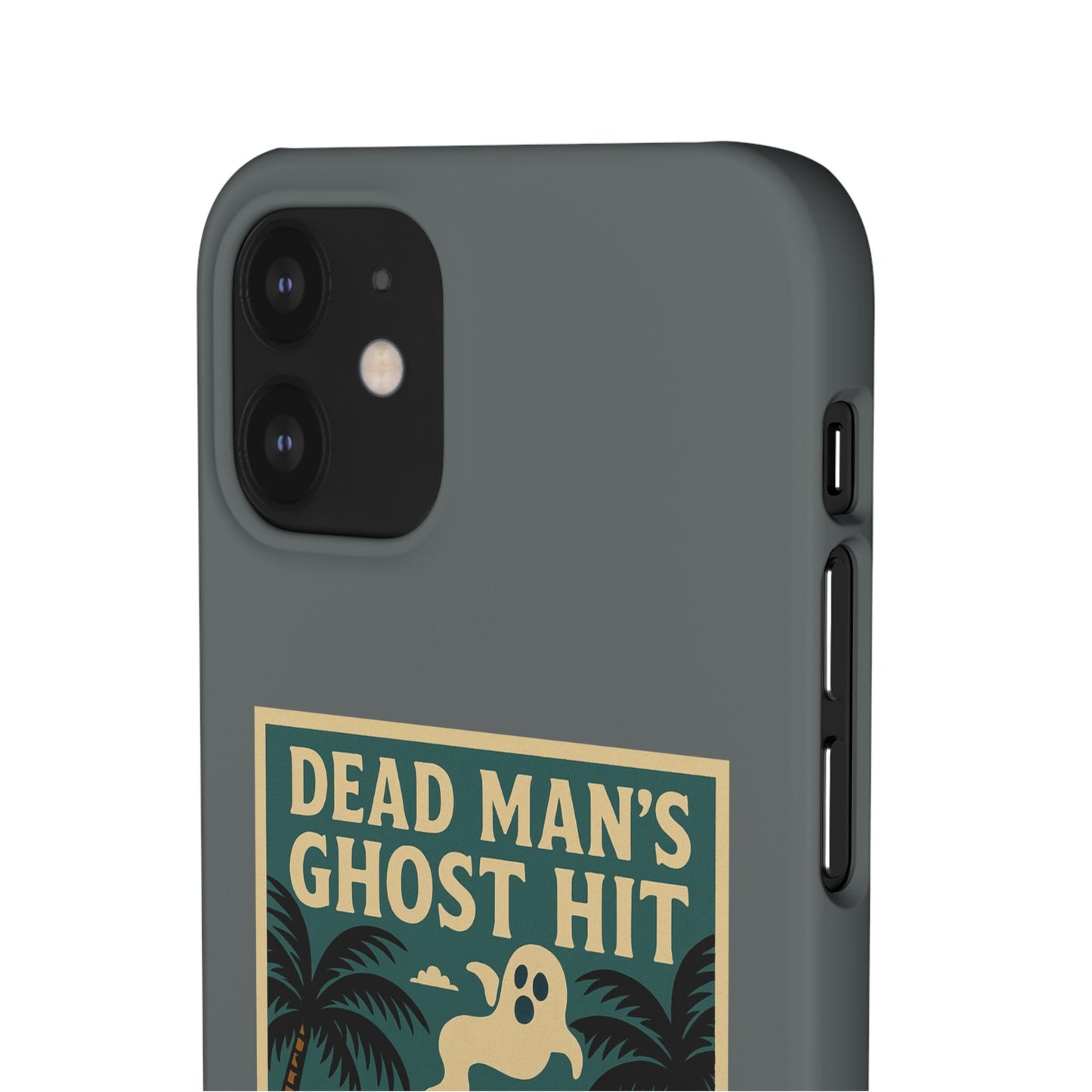 Dead Mans Ghost Hit iPhone Case One Puff Closer to the Other Side Skeleton Vibe Design