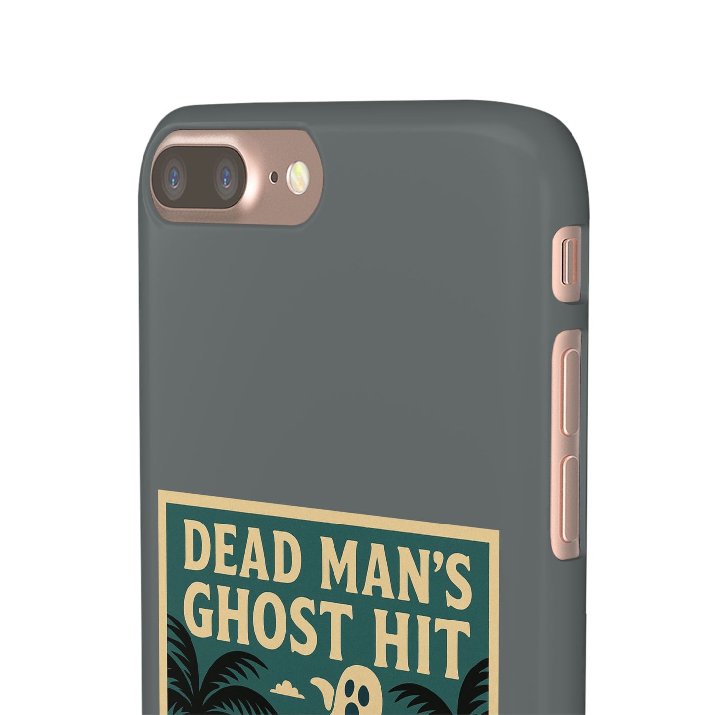 Dead Mans Ghost Hit iPhone Case One Puff Closer to the Other Side Skeleton Vibe Design
