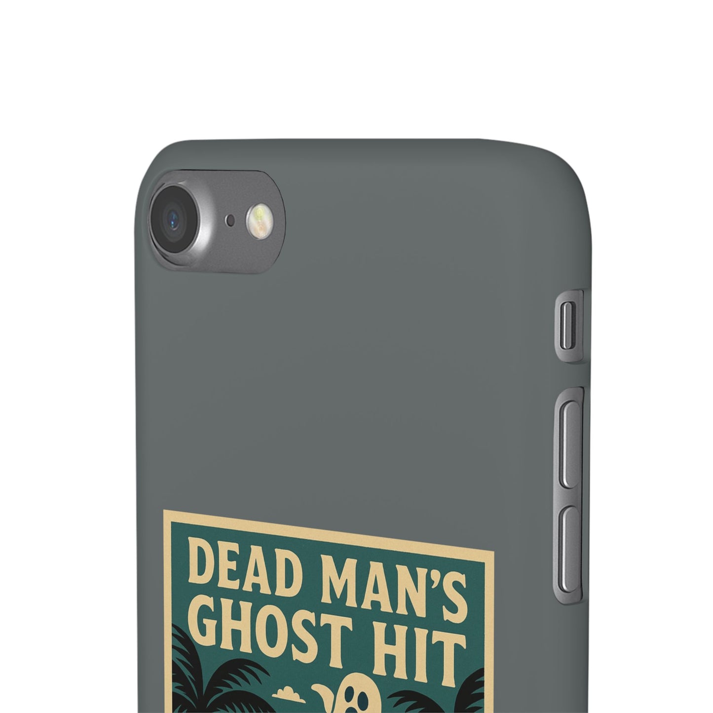 Dead Mans Ghost Hit iPhone Case One Puff Closer to the Other Side Skeleton Vibe Design