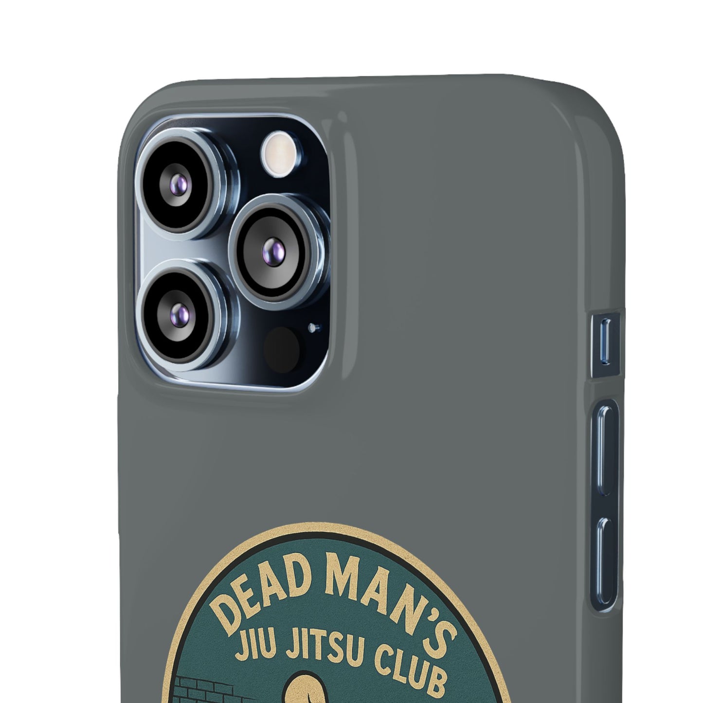 Dead Mans Jiu Jitsu Club iPhone Case That Was a Brutal Roll Skeleton Grappling Design