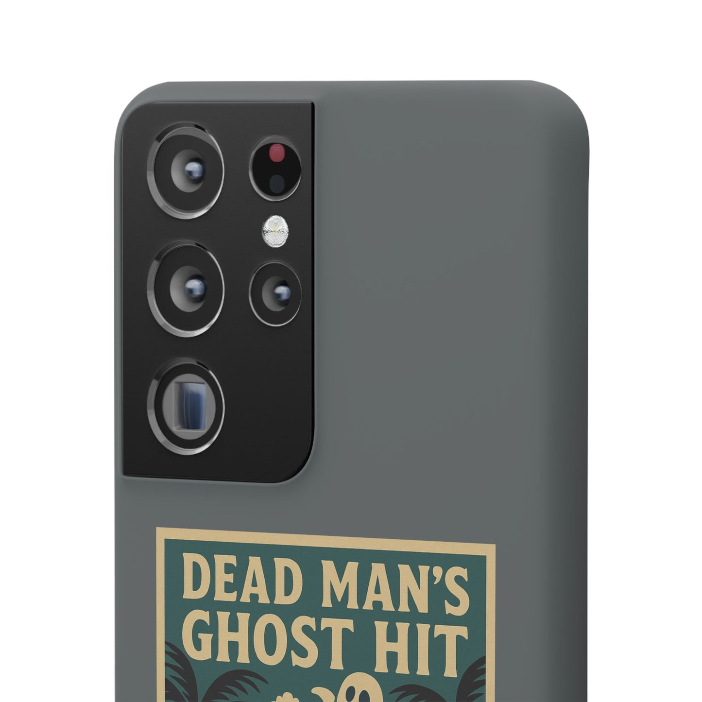 Dead Mans Ghost Hit iPhone Case One Puff Closer to the Other Side Skeleton Vibe Design