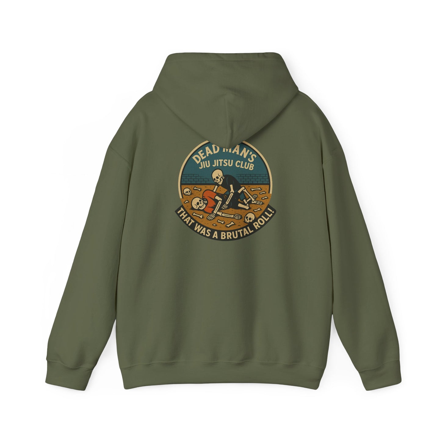 Unisex Hooded Sweatshirt: Dead Mans Jiu Jitsu Club- Cozy, Casual, Gift for Him/Her, Perfect for Lounging or Relaxing