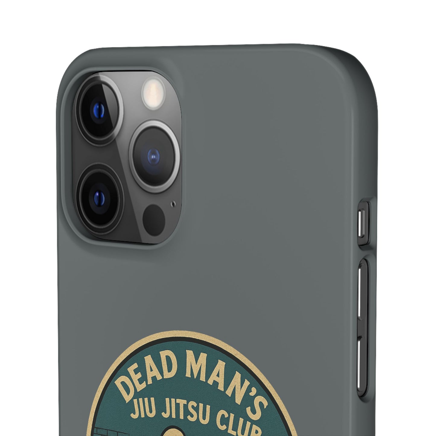 Dead Mans Jiu Jitsu Club iPhone Case That Was a Brutal Roll Skeleton Grappling Design