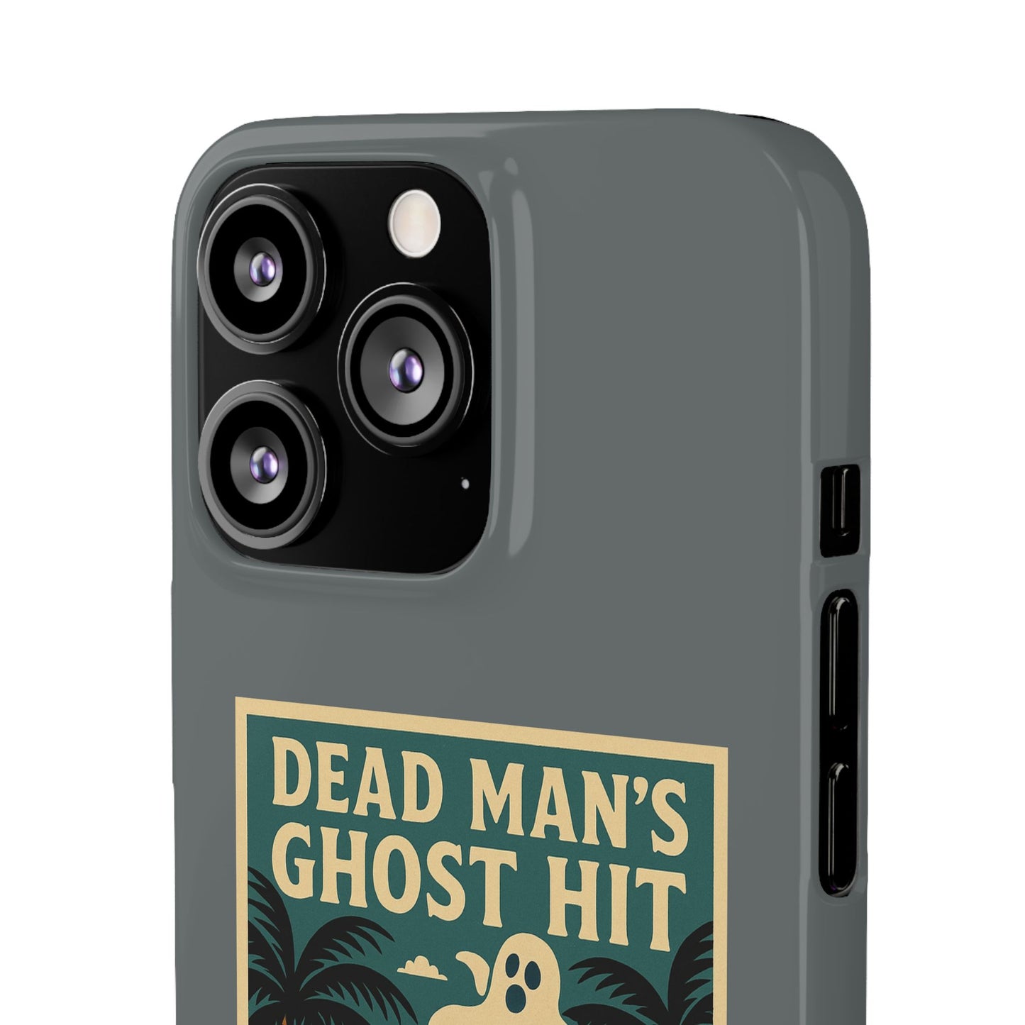 Dead Mans Ghost Hit iPhone Case One Puff Closer to the Other Side Skeleton Vibe Design