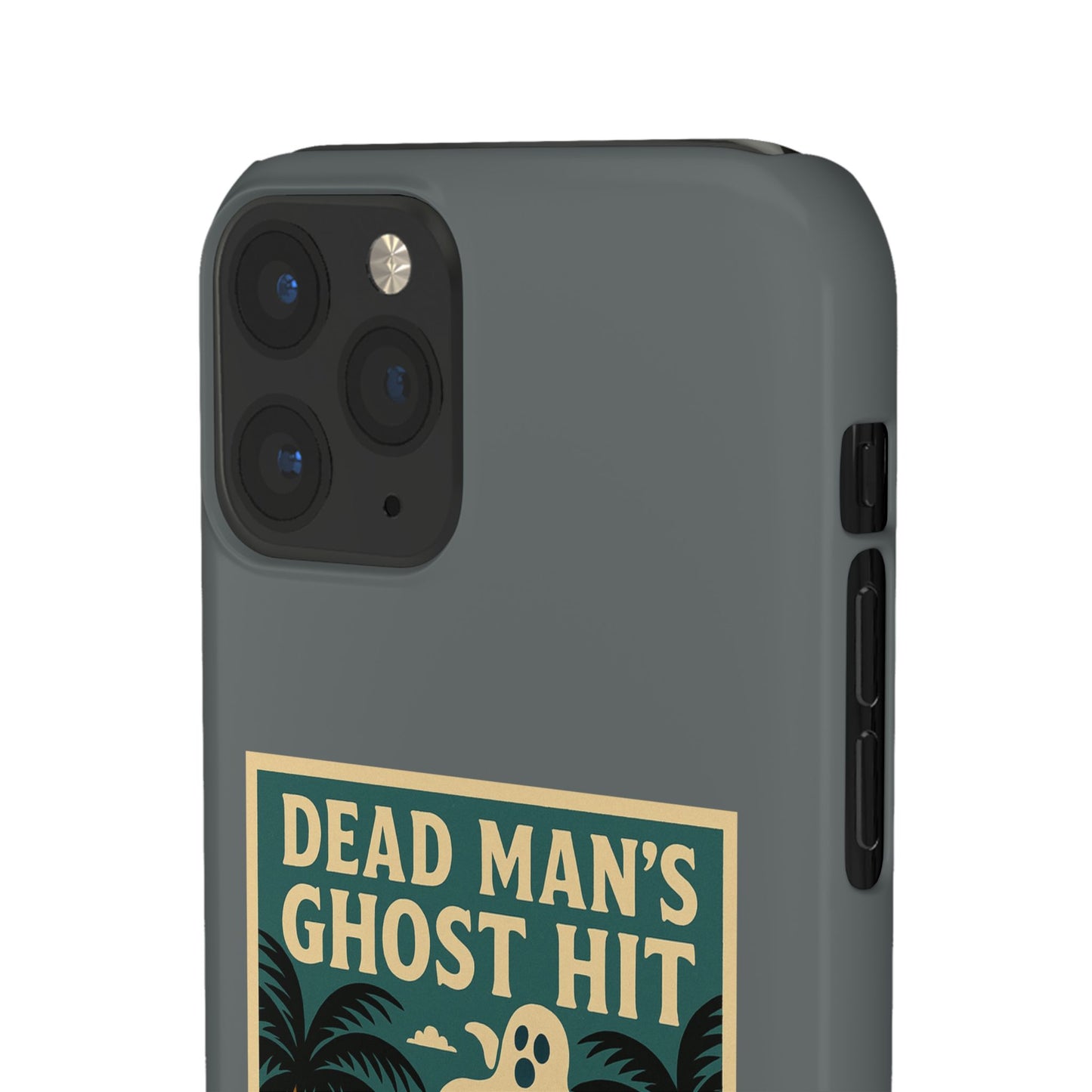 Dead Mans Ghost Hit iPhone Case One Puff Closer to the Other Side Skeleton Vibe Design