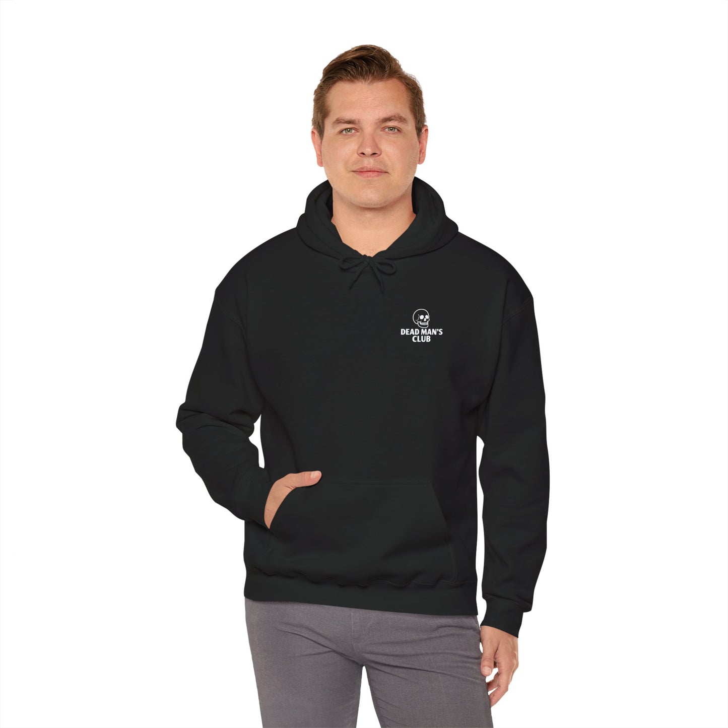 Unisex Hooded Sweatshirt: Dead Mans Jiu Jitsu Club- Cozy, Casual, Gift for Him/Her, Perfect for Lounging or Relaxing