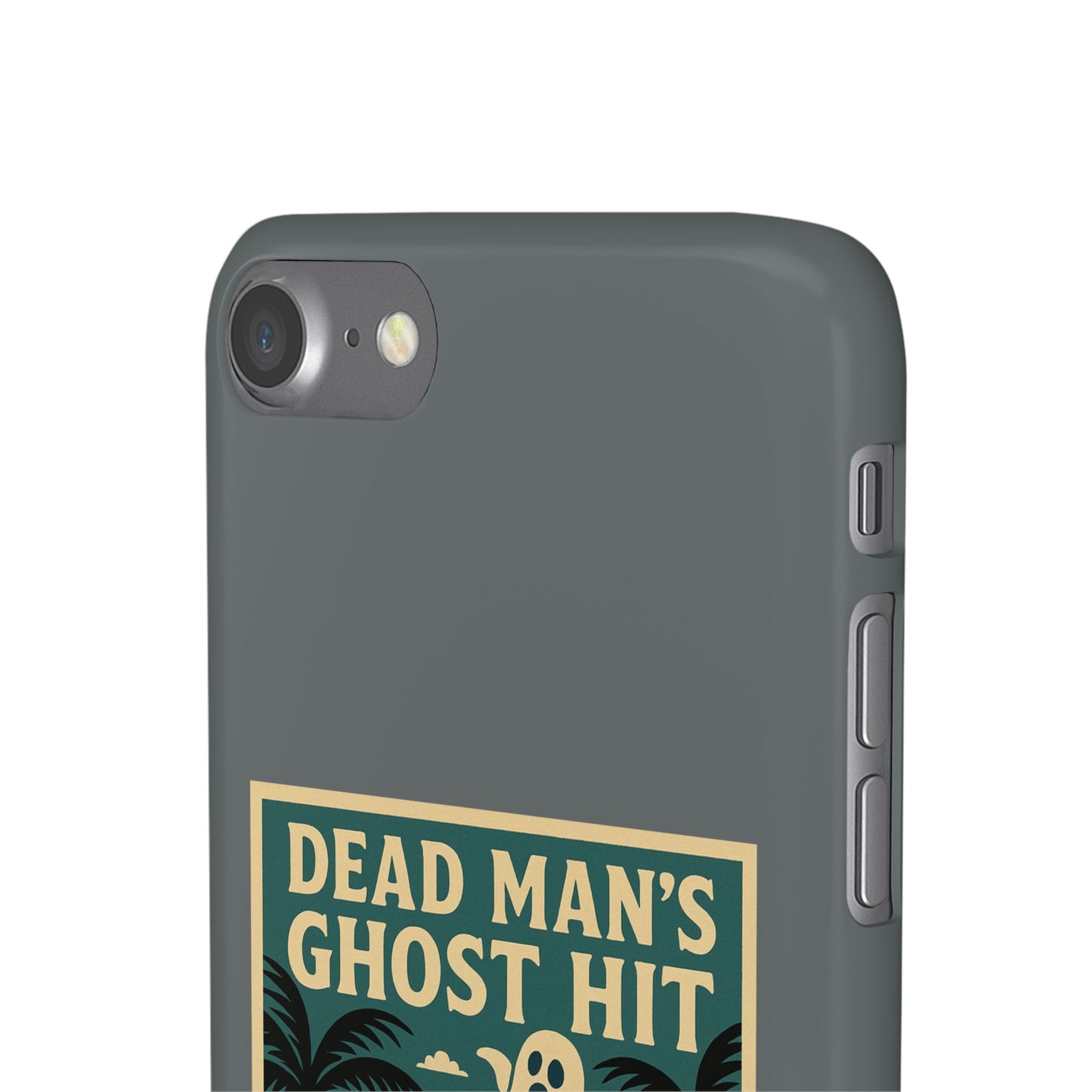Dead Mans Ghost Hit iPhone Case One Puff Closer to the Other Side Skeleton Vibe Design
