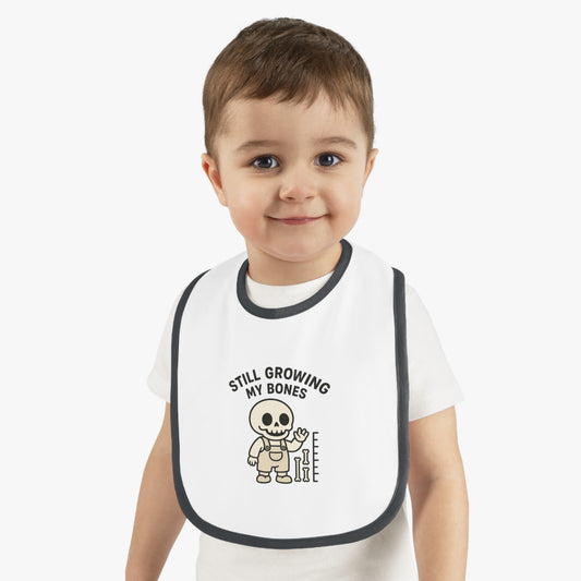 Still Growing My Bones / Funny Skeleton Baby Bib | Little Bones Club, Cute Baby Bib with Skeleton Design, Perfect for Baby Showers