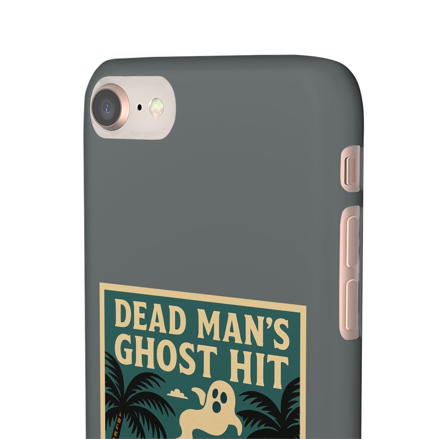 Dead Mans Ghost Hit iPhone Case One Puff Closer to the Other Side Skeleton Vibe Design