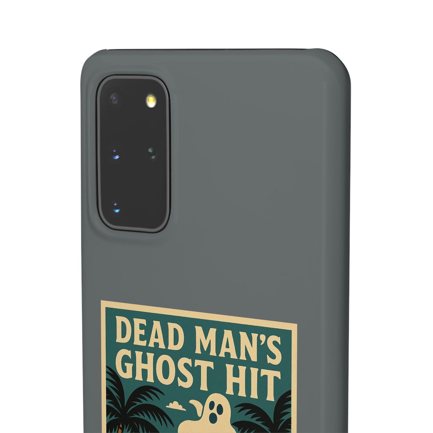 Dead Mans Ghost Hit iPhone Case One Puff Closer to the Other Side Skeleton Vibe Design