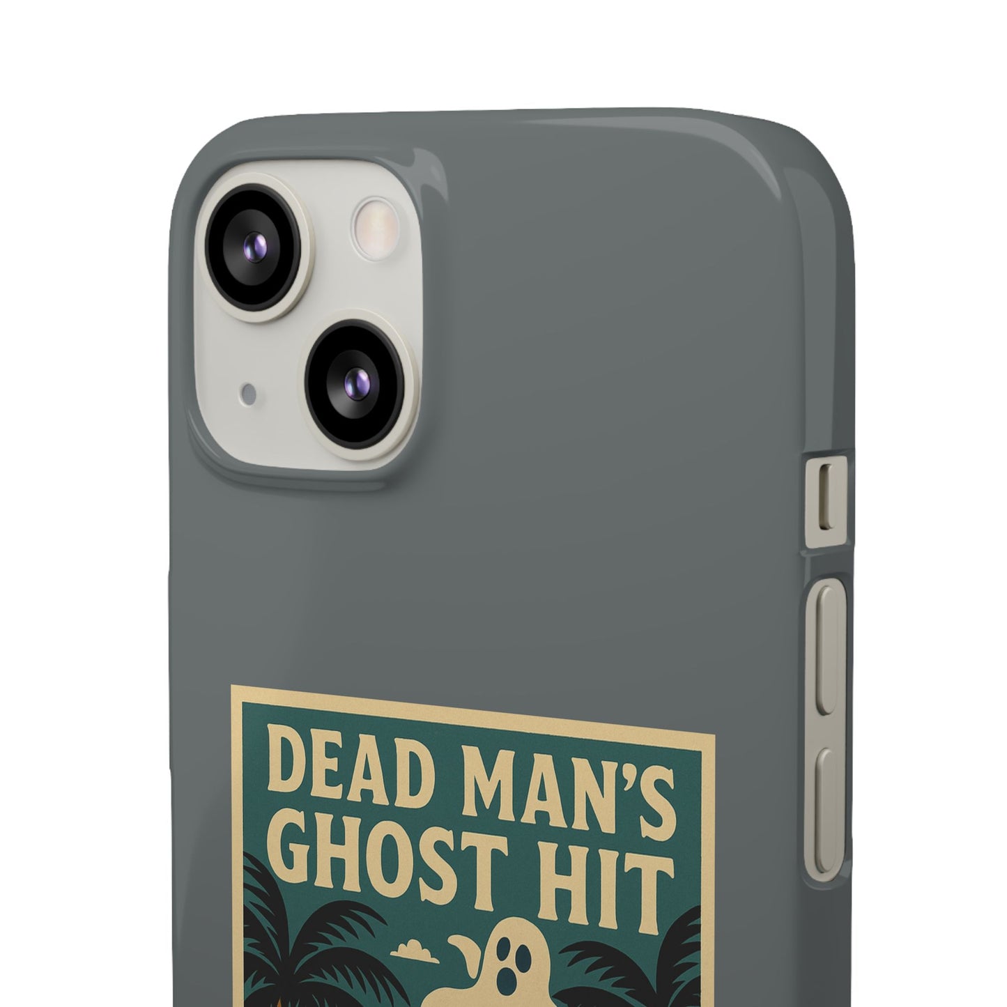 Dead Mans Ghost Hit iPhone Case One Puff Closer to the Other Side Skeleton Vibe Design