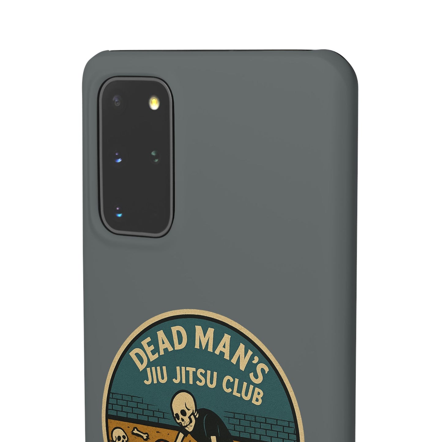 Dead Mans Jiu Jitsu Club iPhone Case That Was a Brutal Roll Skeleton Grappling Design