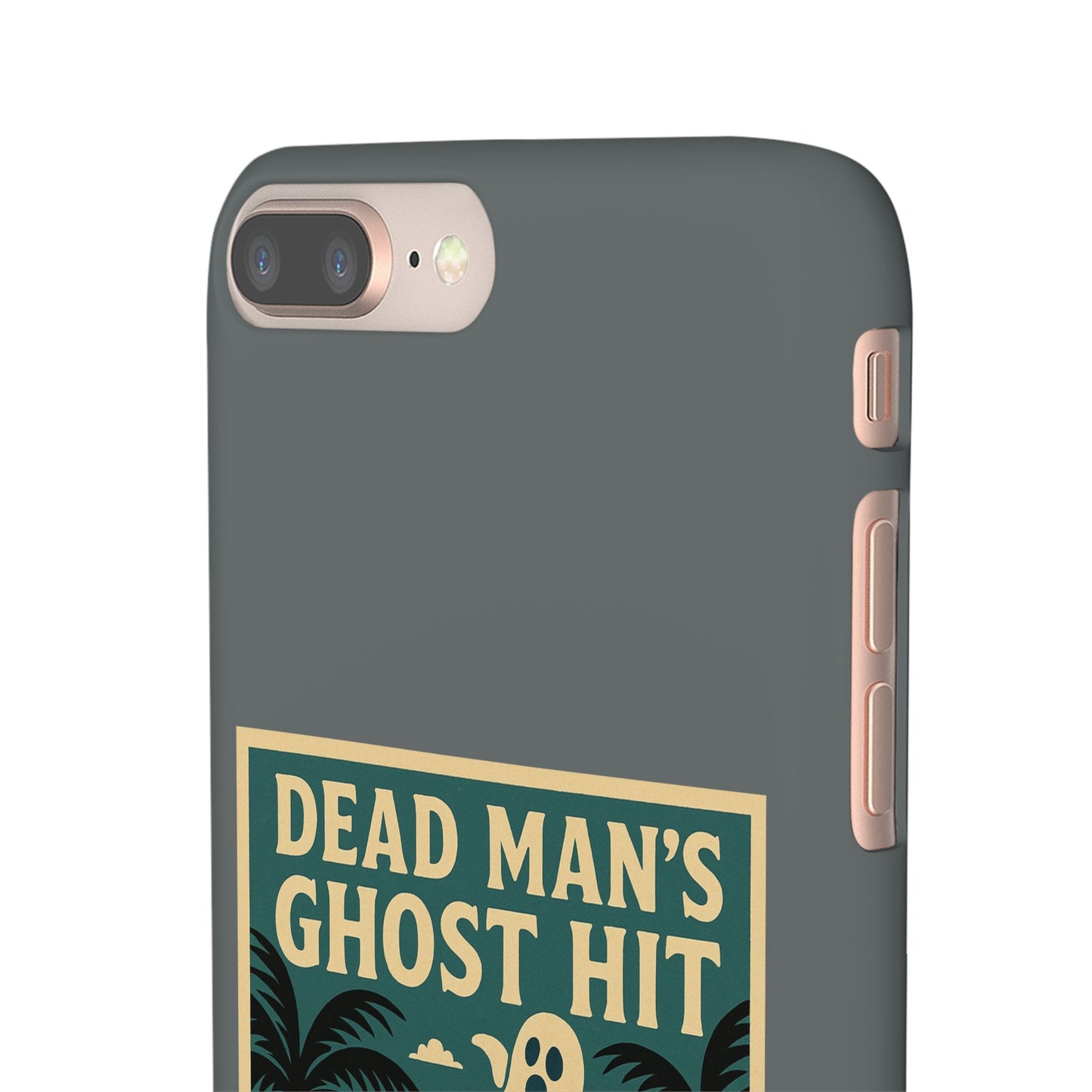 Dead Mans Ghost Hit iPhone Case One Puff Closer to the Other Side Skeleton Vibe Design