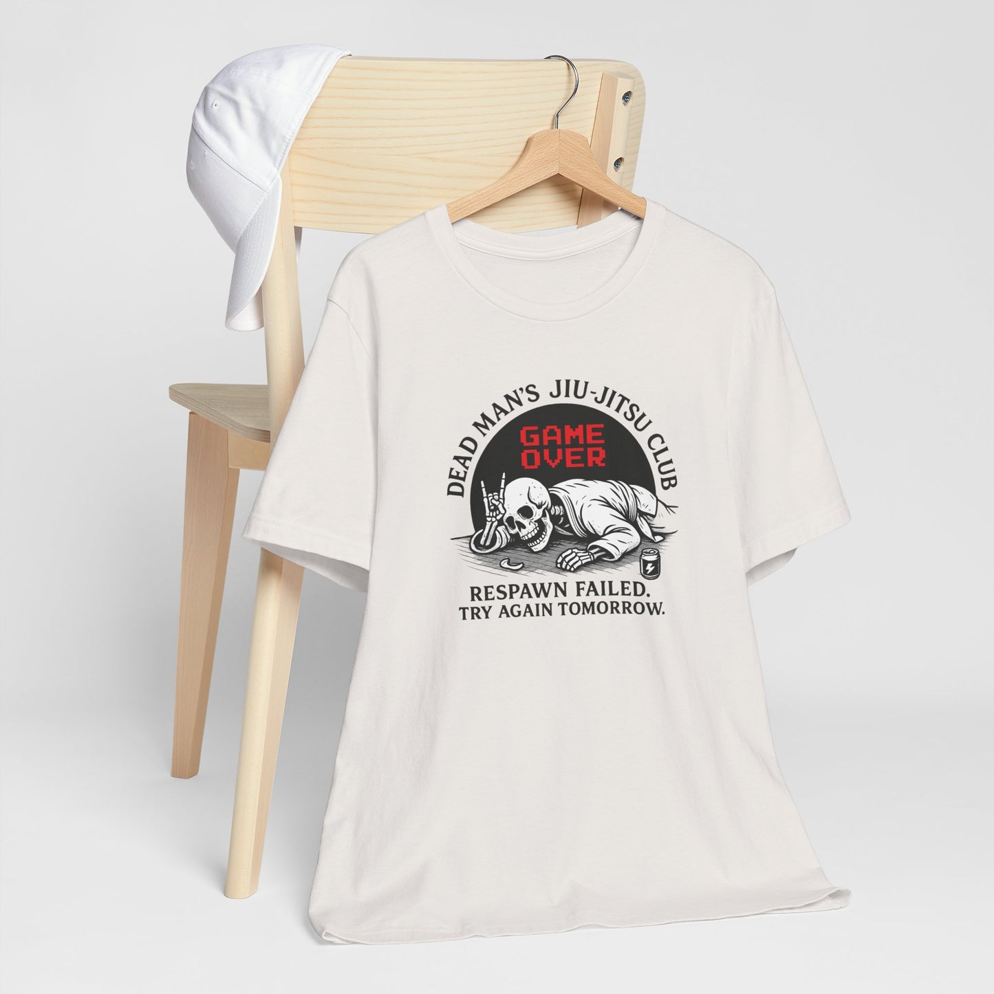 Dead Mans Jiu Jitsu Club Tee / Game Over Respawn Failed / Dead Mans Jiu Jitsu Tee, Game Over Shirt, Fight Gear, Martial Arts Apparel