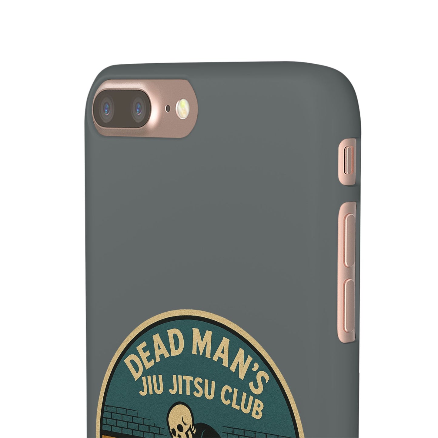 Dead Mans Jiu Jitsu Club iPhone Case That Was a Brutal Roll Skeleton Grappling Design