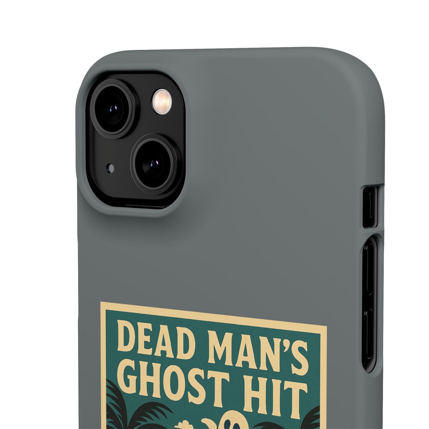 Dead Mans Ghost Hit iPhone Case One Puff Closer to the Other Side Skeleton Vibe Design