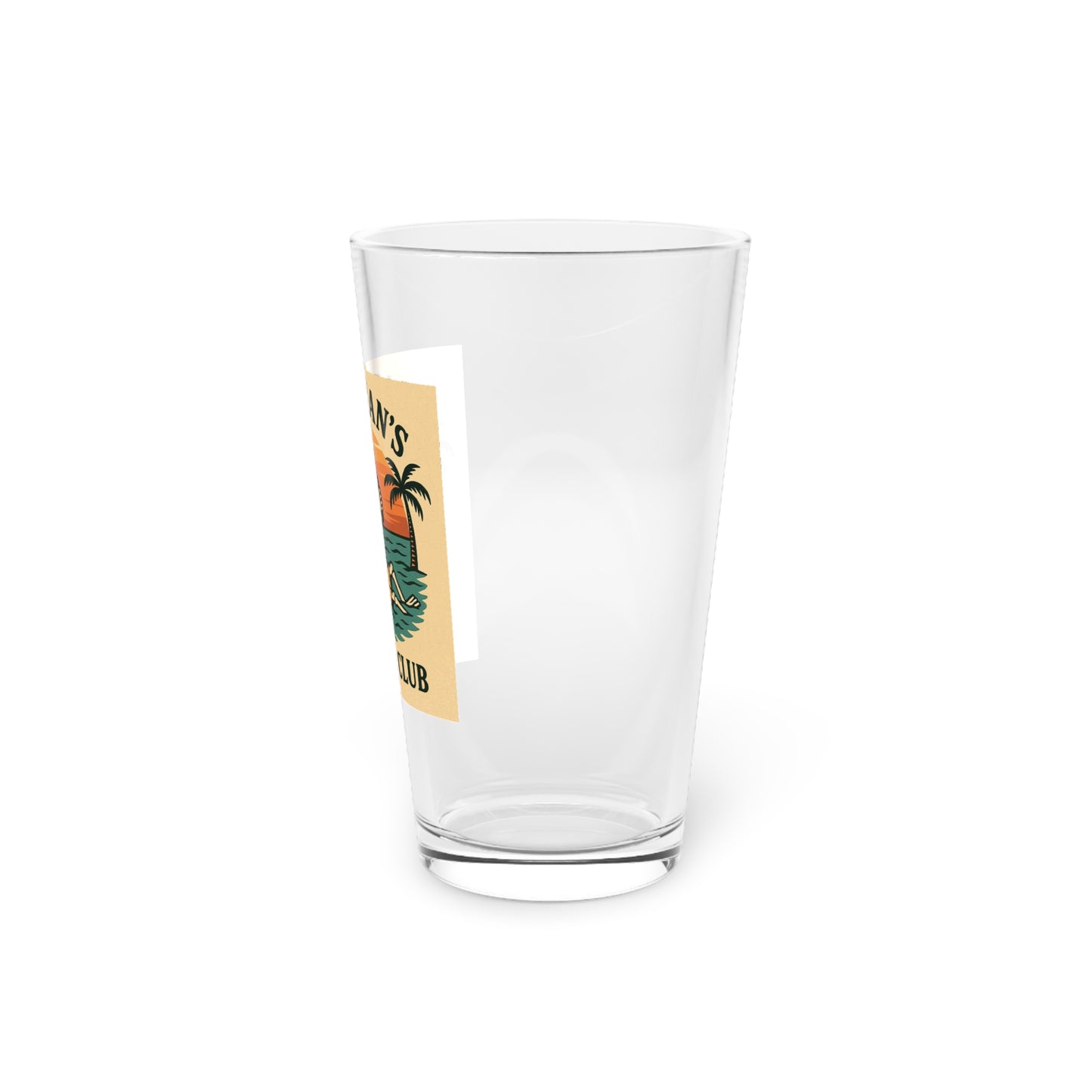 Dead Mans Divorce Club / 16oz Pint Glass | Fun Skeleton Design | Perfect Gift for Friends | Beach Party Tumbler, Unique Drinkware, Funny