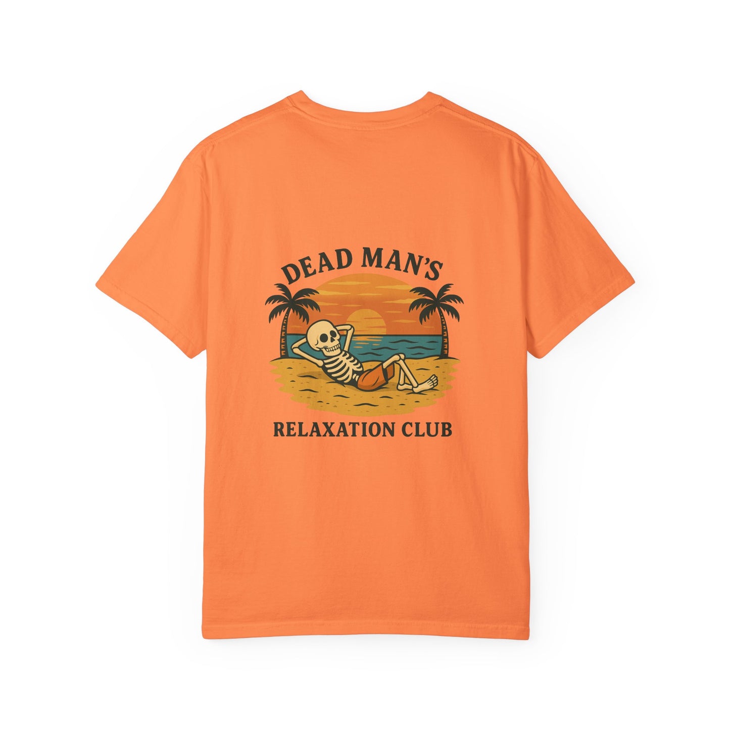 Dead Mans Relaxation Club / Retro Beach Skeleton Tee, Casual Wear