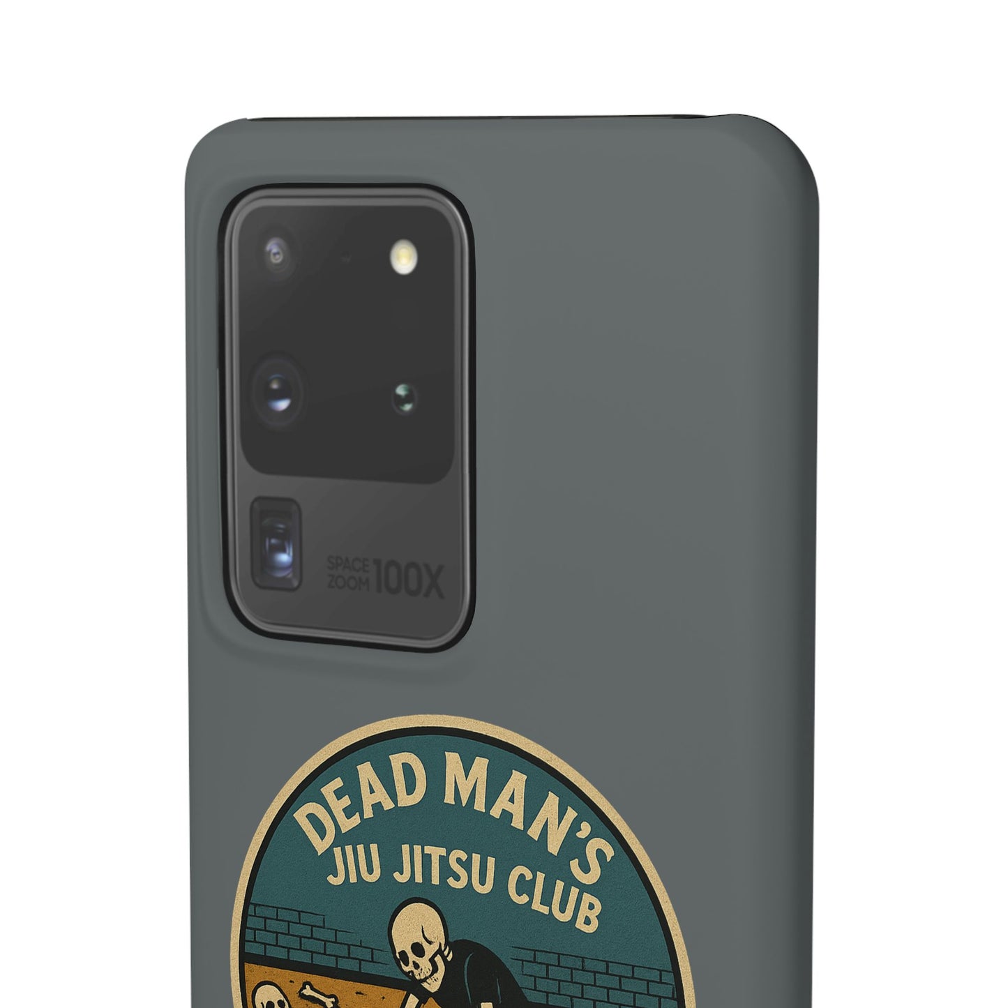 Dead Mans Jiu Jitsu Club iPhone Case That Was a Brutal Roll Skeleton Grappling Design