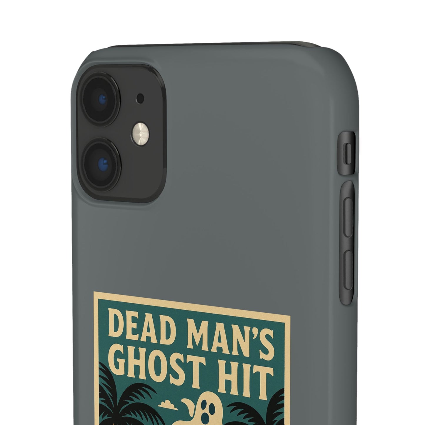 Dead Mans Ghost Hit iPhone Case One Puff Closer to the Other Side Skeleton Vibe Design