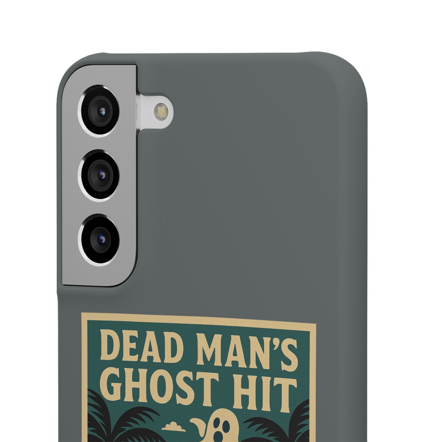 Dead Mans Ghost Hit iPhone Case One Puff Closer to the Other Side Skeleton Vibe Design