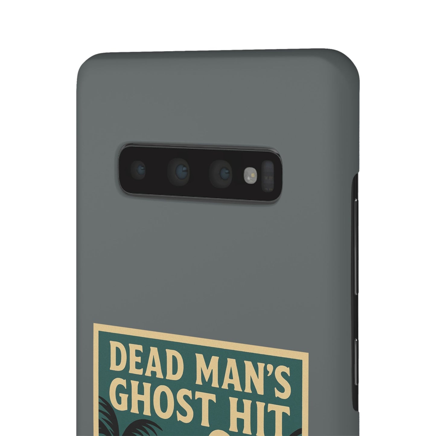 Dead Mans Ghost Hit iPhone Case One Puff Closer to the Other Side Skeleton Vibe Design