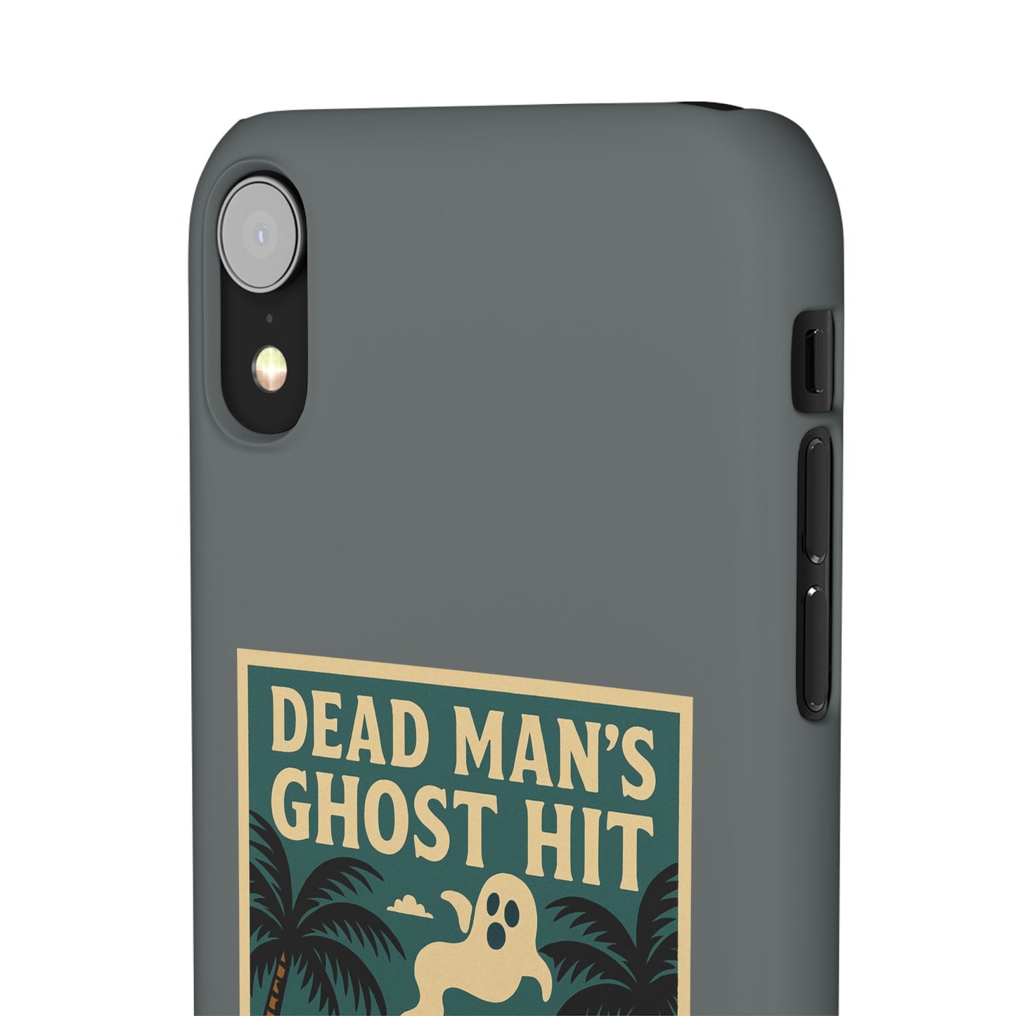 Dead Mans Ghost Hit iPhone Case One Puff Closer to the Other Side Skeleton Vibe Design