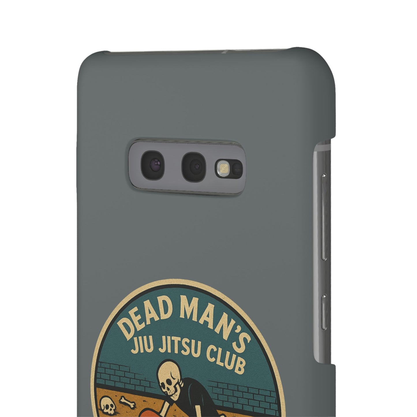 Dead Mans Jiu Jitsu Club iPhone Case That Was a Brutal Roll Skeleton Grappling Design