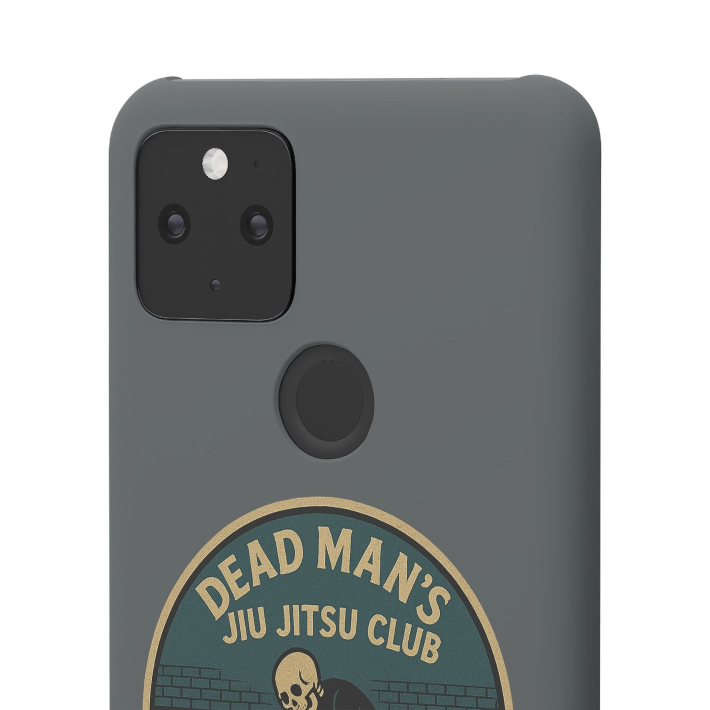 Dead Mans Jiu Jitsu Club iPhone Case That Was a Brutal Roll Skeleton Grappling Design