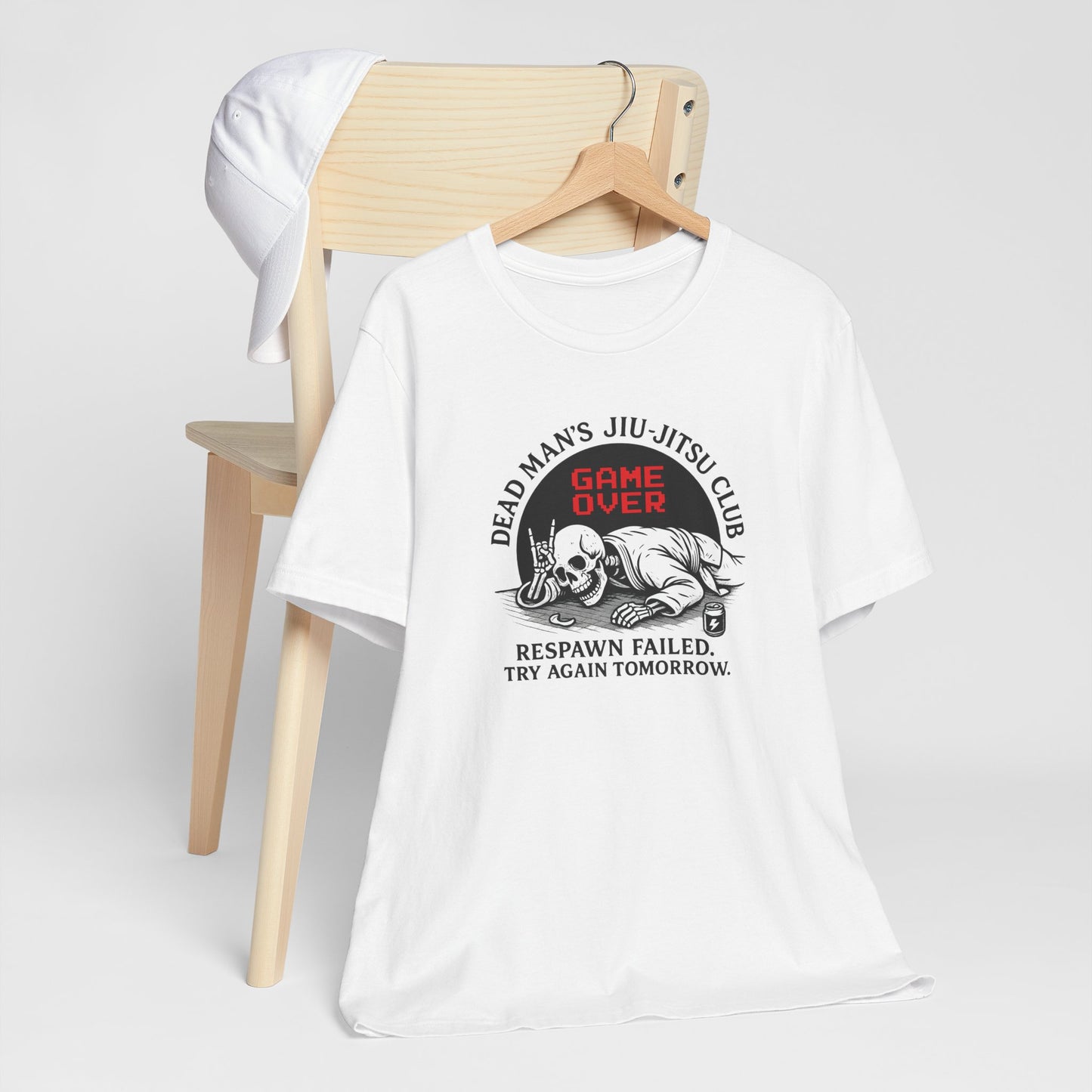 Dead Mans Jiu Jitsu Club Tee / Game Over Respawn Failed / Dead Mans Jiu Jitsu Tee, Game Over Shirt, Fight Gear, Martial Arts Apparel