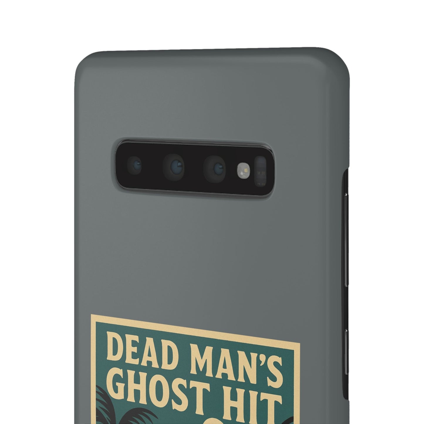 Dead Mans Ghost Hit iPhone Case One Puff Closer to the Other Side Skeleton Vibe Design