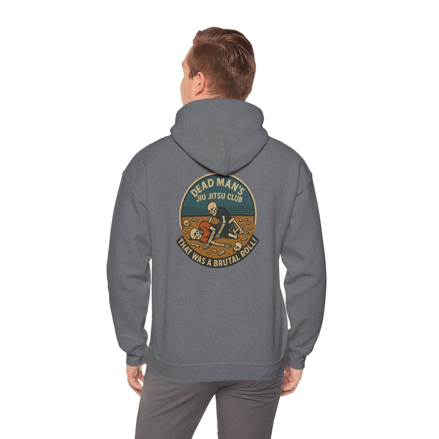 Unisex Hooded Sweatshirt: Dead Mans Jiu Jitsu Club- Cozy, Casual, Gift for Him/Her, Perfect for Lounging or Relaxing