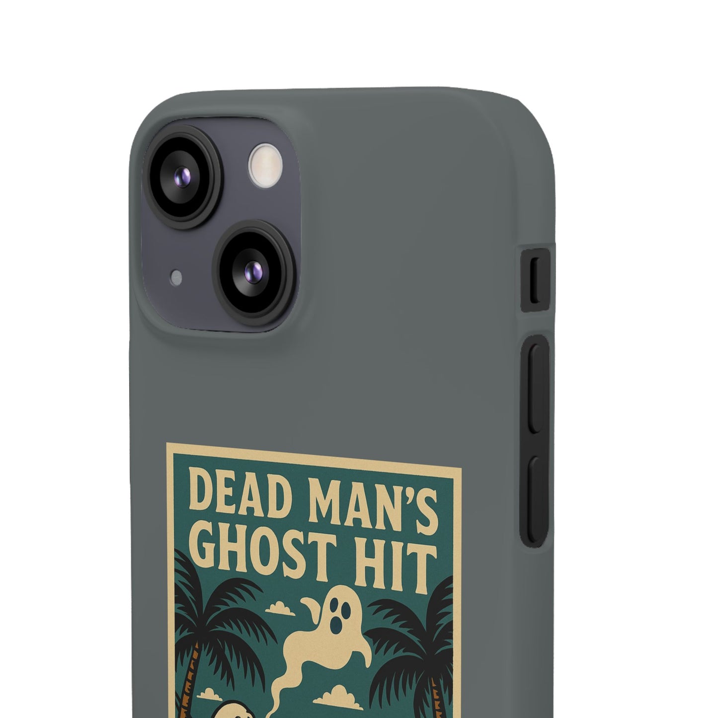 Dead Mans Ghost Hit iPhone Case One Puff Closer to the Other Side Skeleton Vibe Design