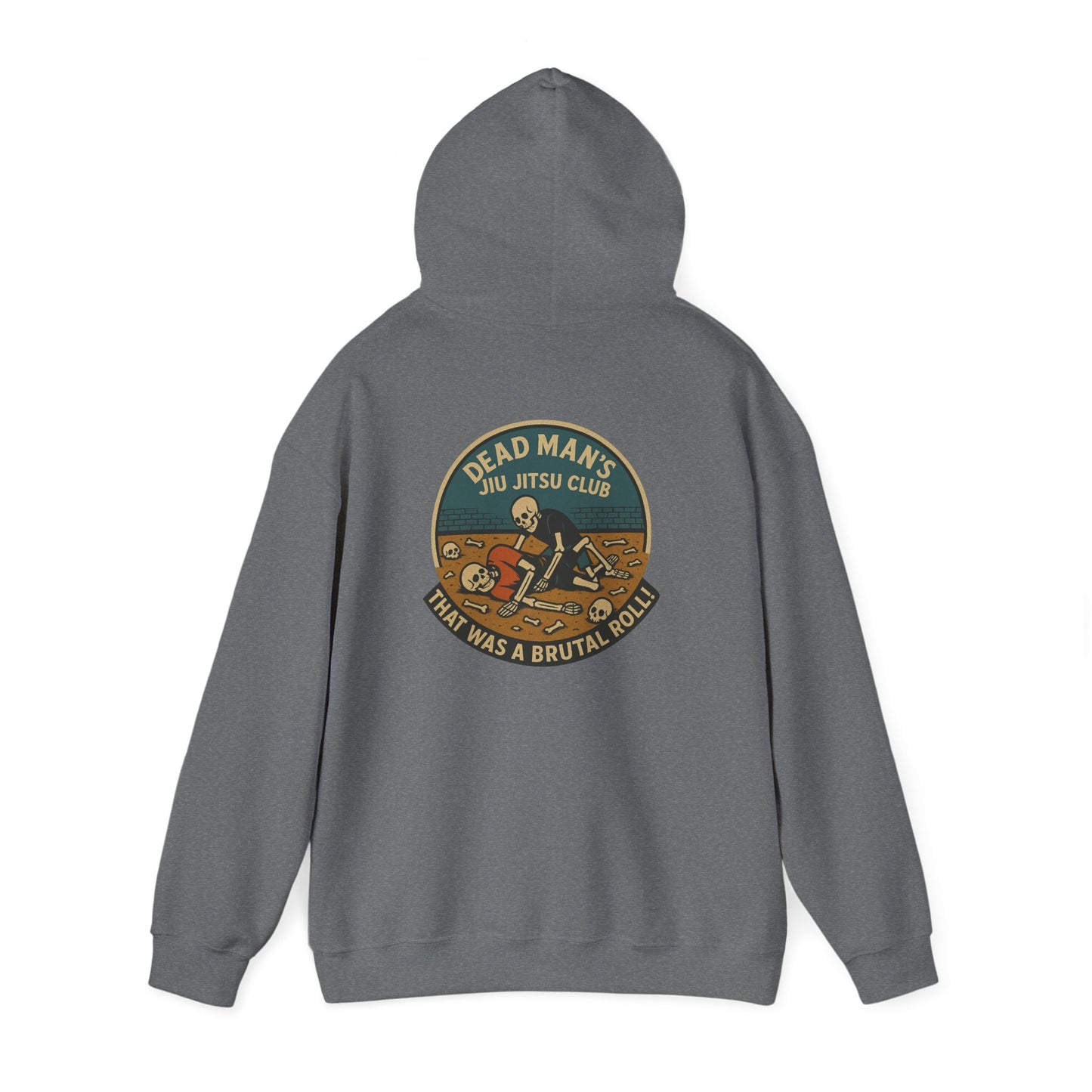 Unisex Hooded Sweatshirt: Dead Mans Jiu Jitsu Club- Cozy, Casual, Gift for Him/Her, Perfect for Lounging or Relaxing