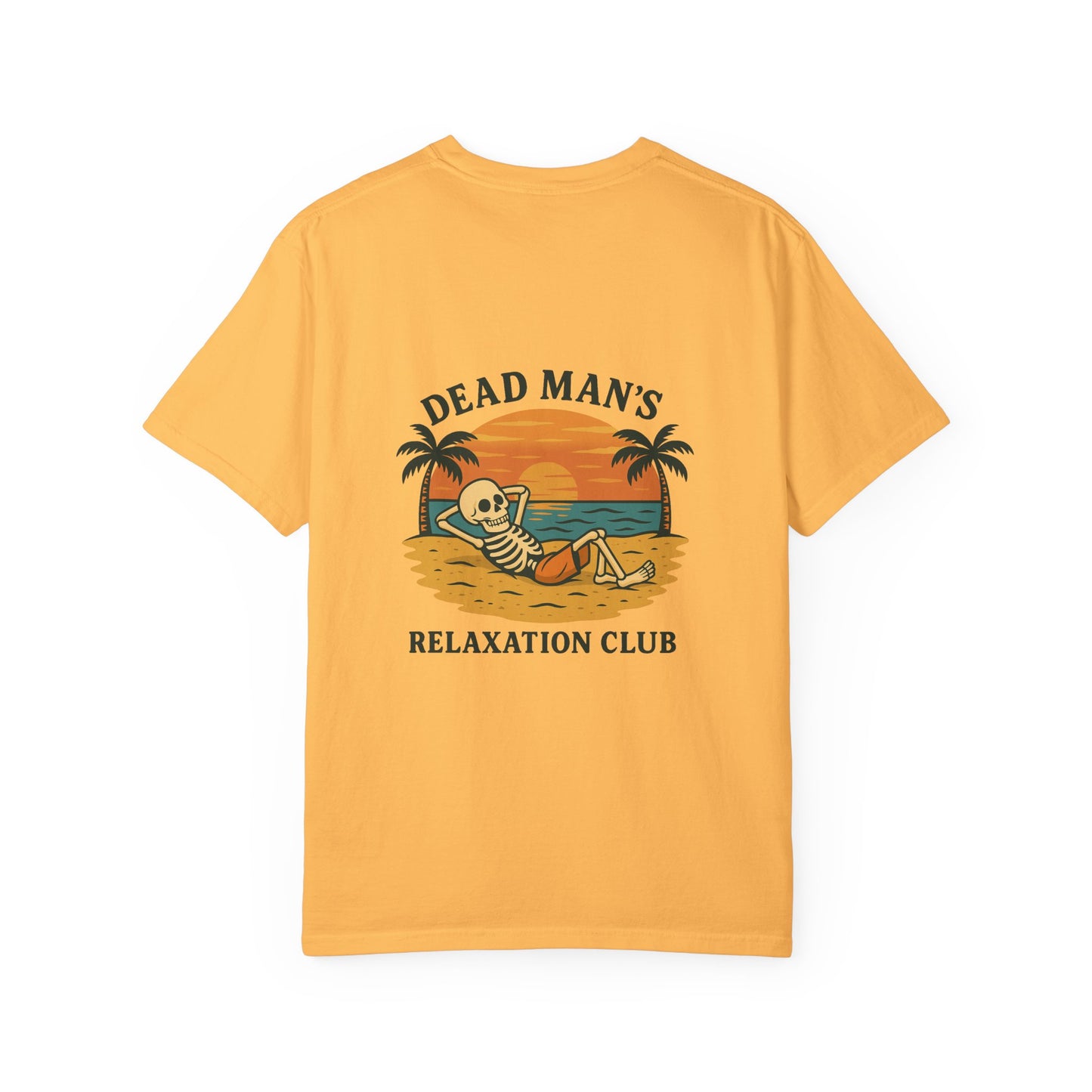 Dead Mans Relaxation Club / Retro Beach Skeleton Tee, Casual Wear