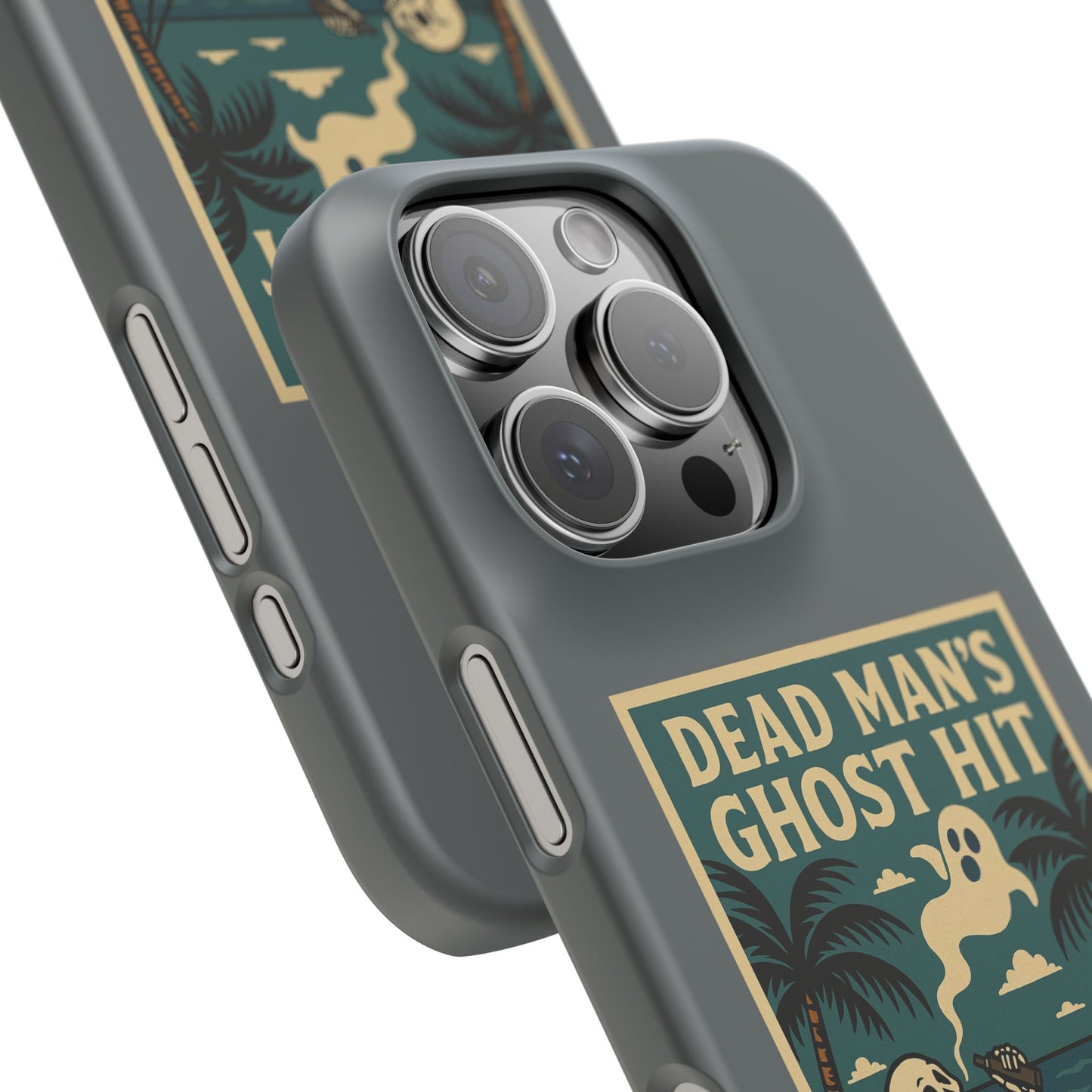 Dead Mans Ghost Hit iPhone Case One Puff Closer to the Other Side Skeleton Vibe Design