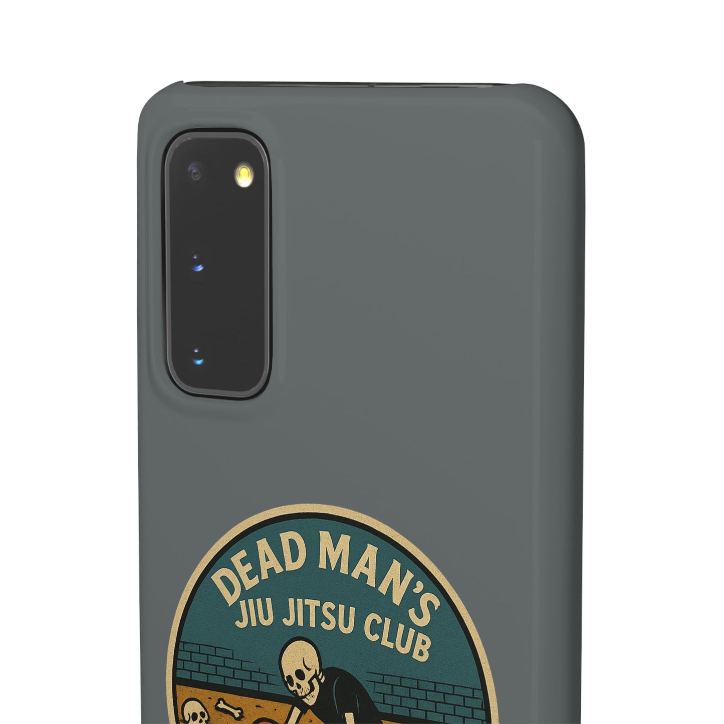 Dead Mans Jiu Jitsu Club iPhone Case That Was a Brutal Roll Skeleton Grappling Design
