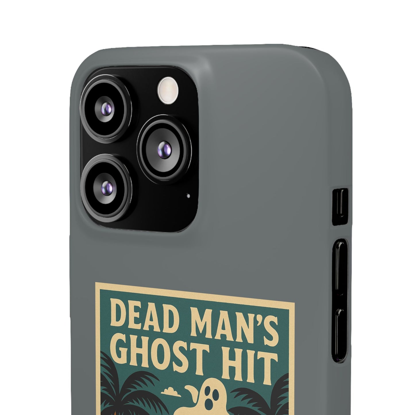 Dead Mans Ghost Hit iPhone Case One Puff Closer to the Other Side Skeleton Vibe Design