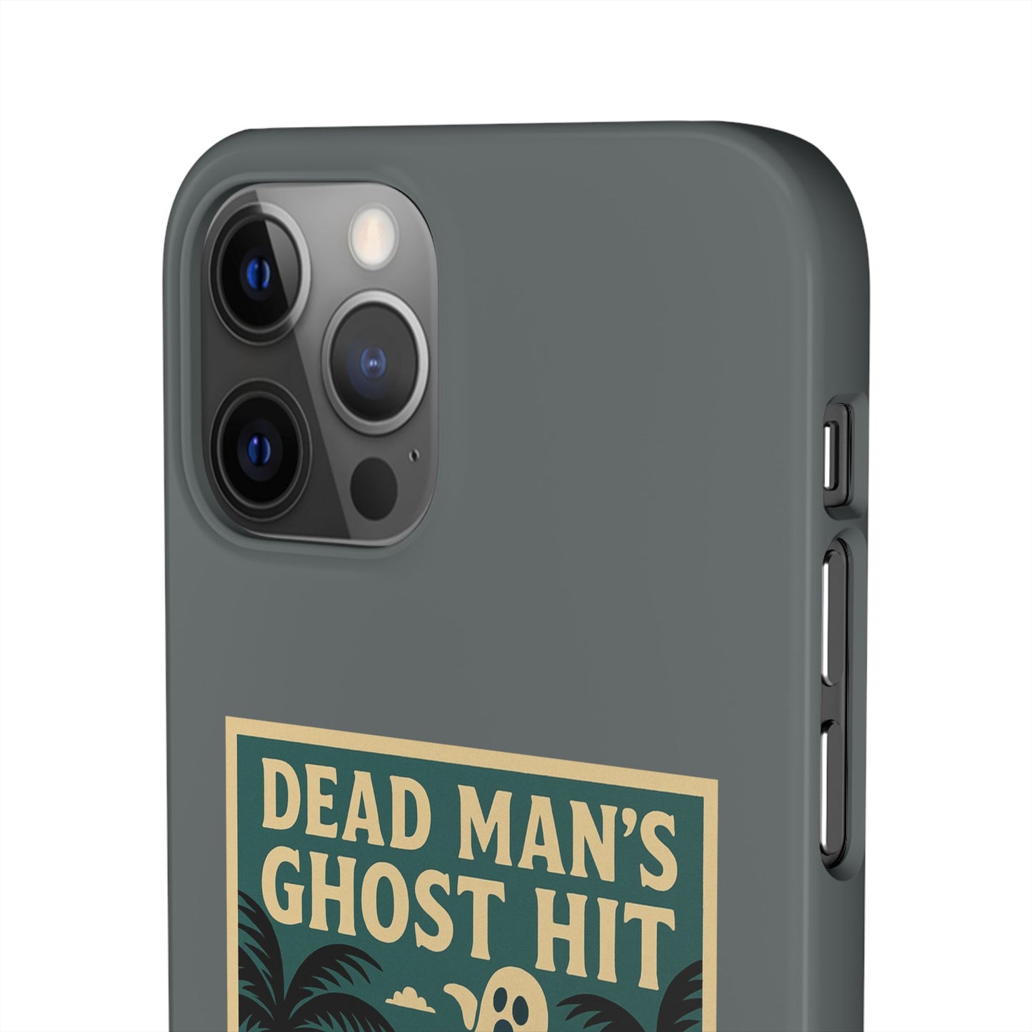 Dead Mans Ghost Hit iPhone Case One Puff Closer to the Other Side Skeleton Vibe Design