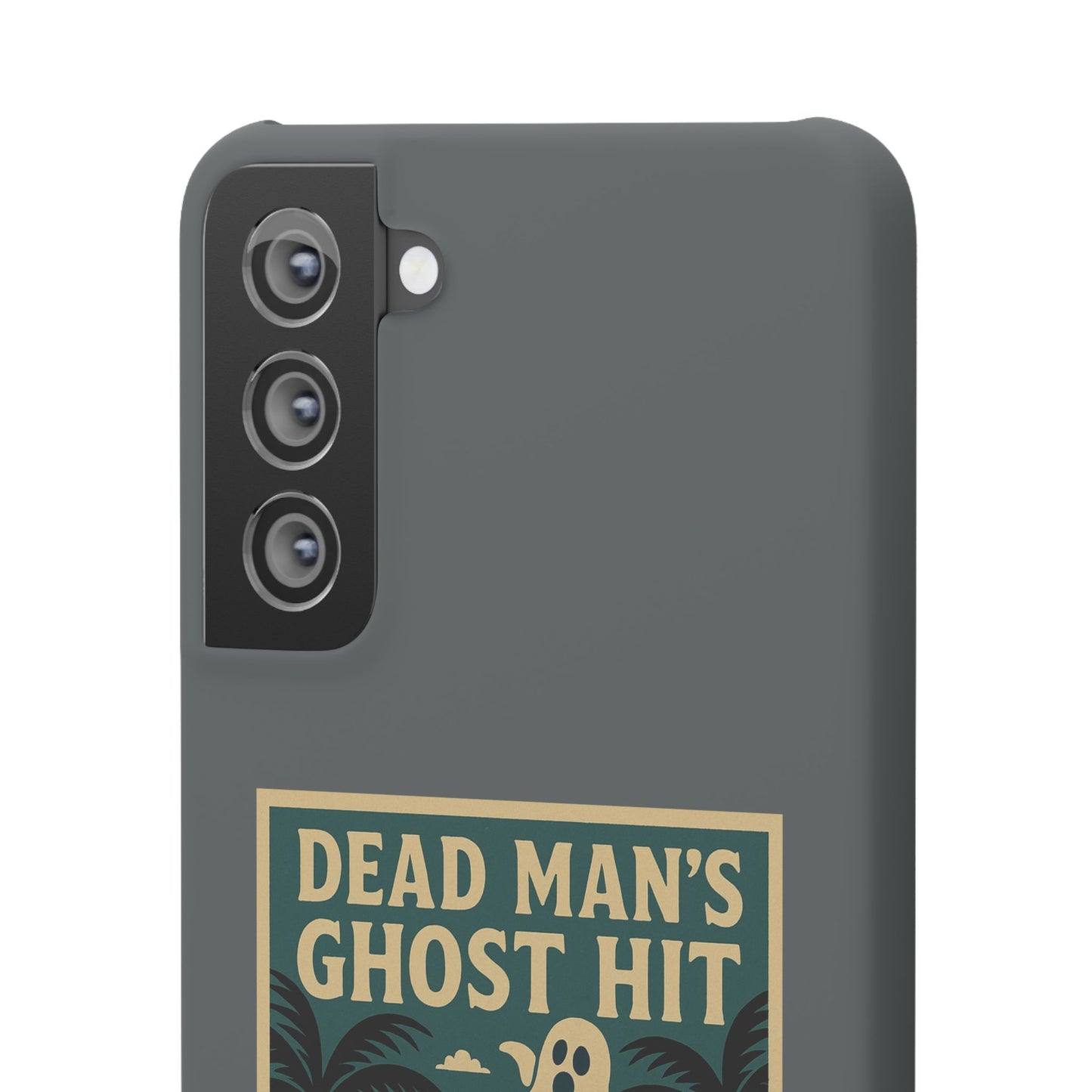 Dead Mans Ghost Hit iPhone Case One Puff Closer to the Other Side Skeleton Vibe Design