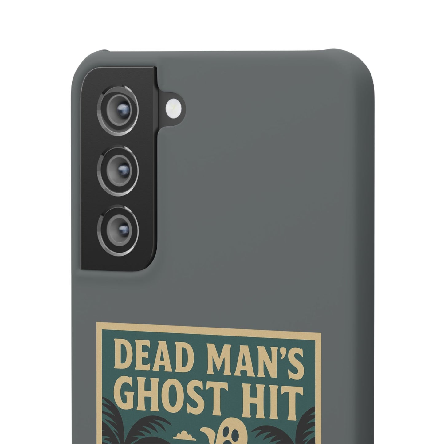 Dead Mans Ghost Hit iPhone Case One Puff Closer to the Other Side Skeleton Vibe Design
