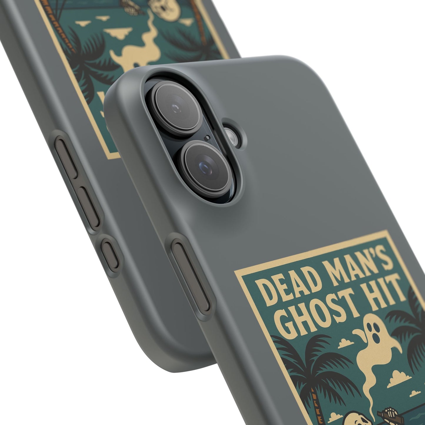 Dead Mans Ghost Hit iPhone Case One Puff Closer to the Other Side Skeleton Vibe Design