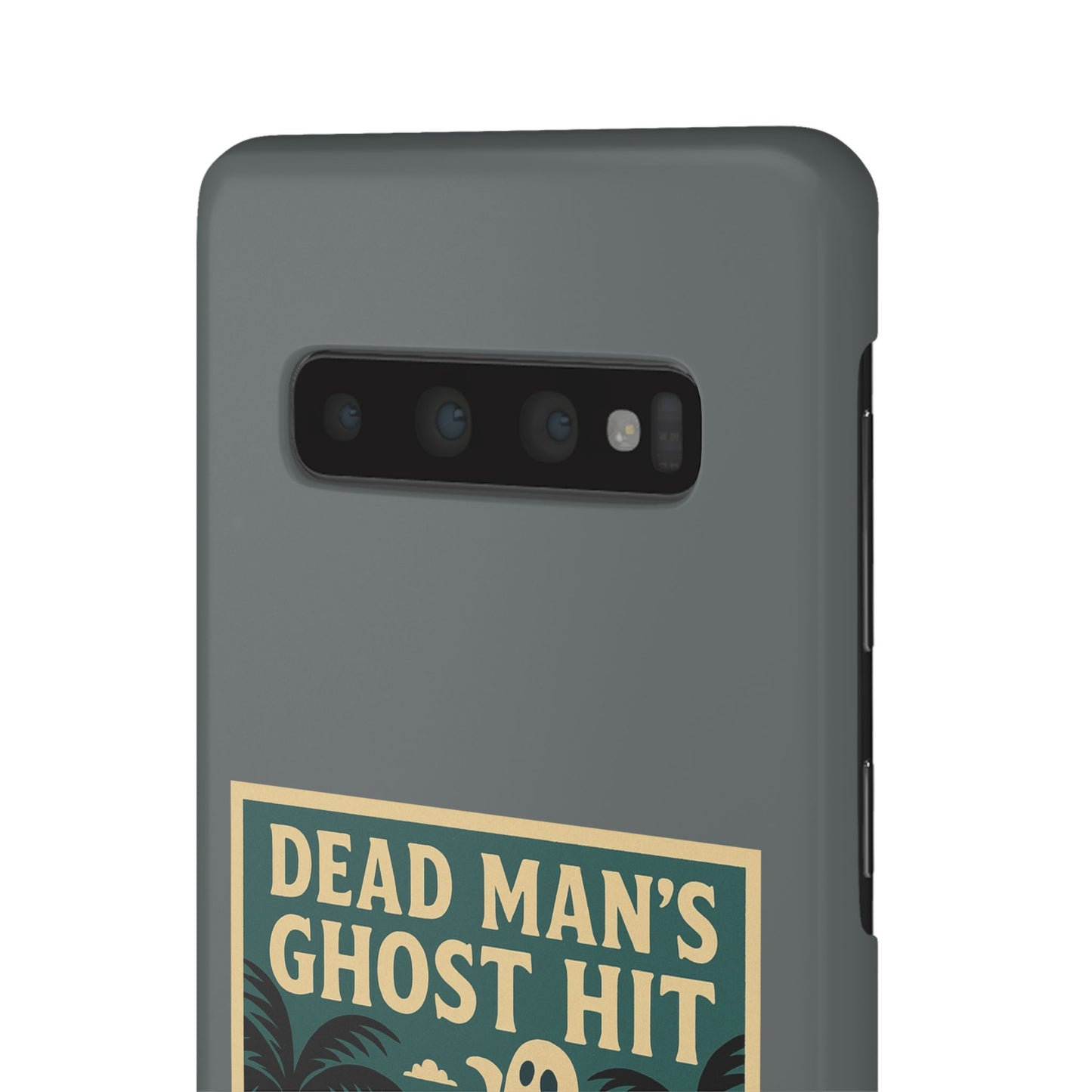 Dead Mans Ghost Hit iPhone Case One Puff Closer to the Other Side Skeleton Vibe Design