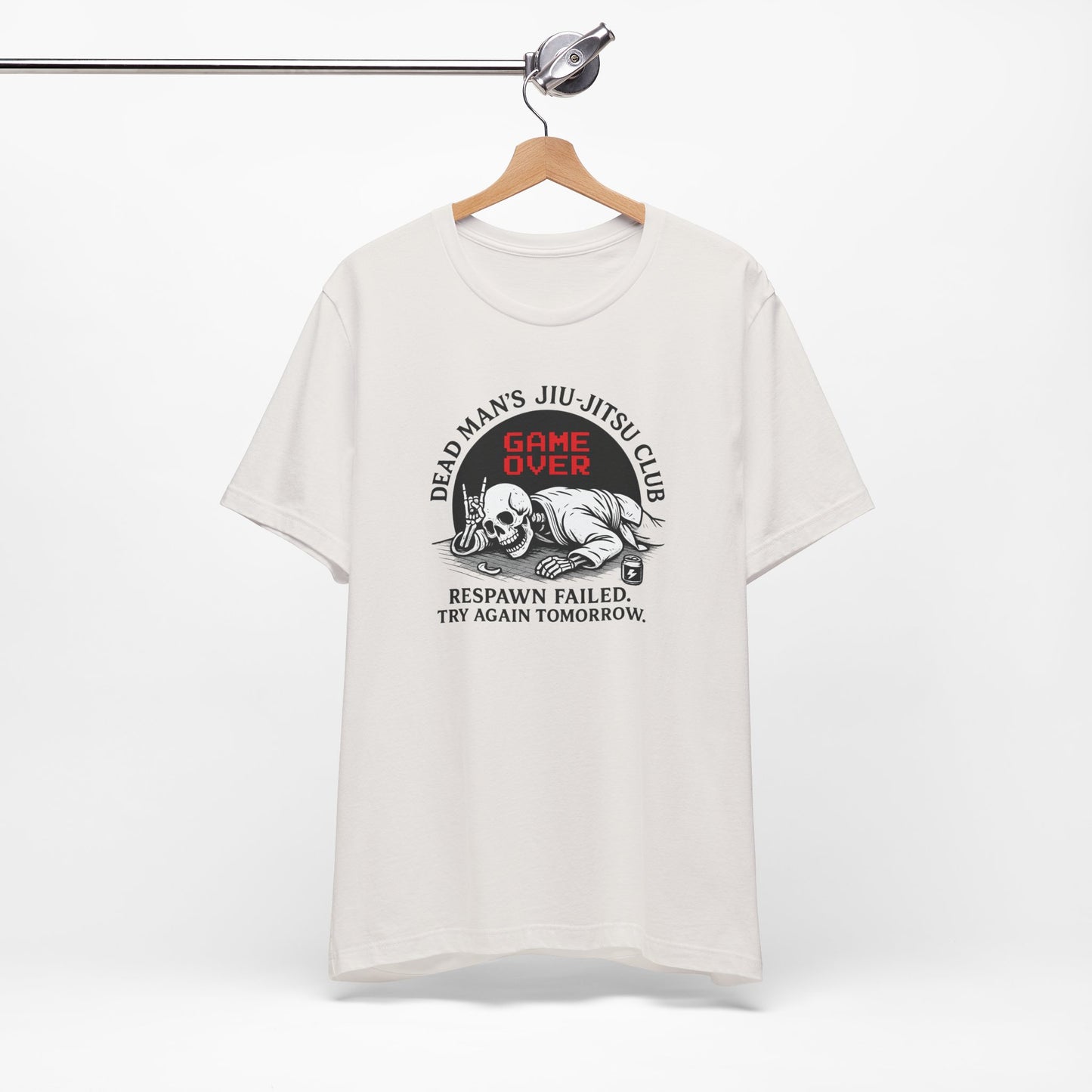 Dead Mans Jiu Jitsu Club Tee / Game Over Respawn Failed / Dead Mans Jiu Jitsu Tee, Game Over Shirt, Fight Gear, Martial Arts Apparel